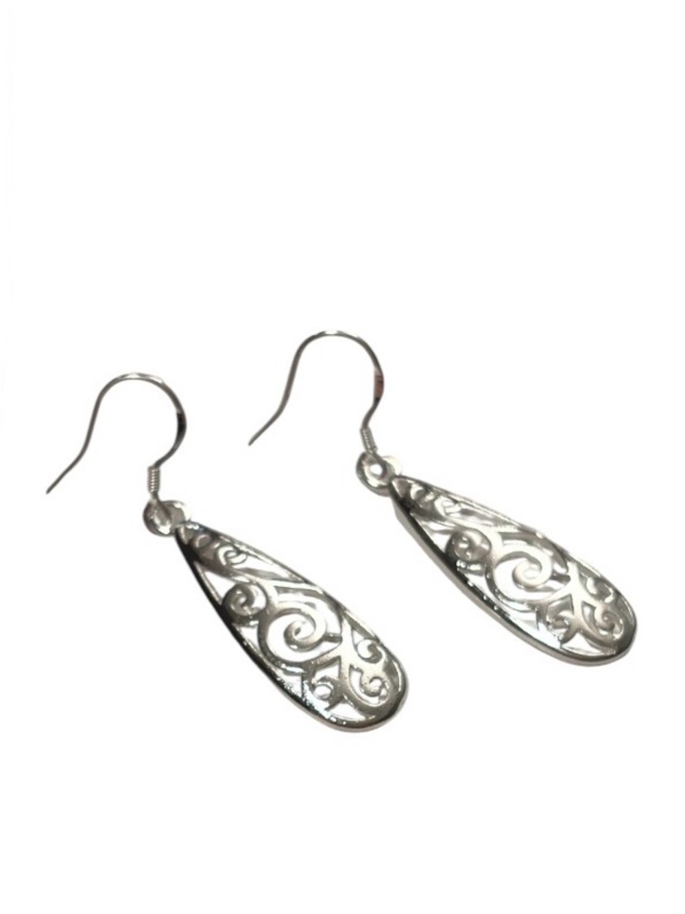New 925 Silver Design Dangle Earrings